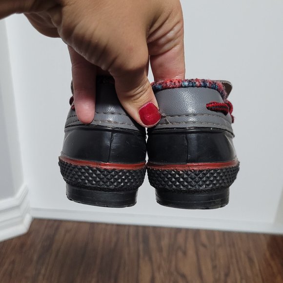 Warner Bros. 97' Batman Wellie Bootie Duck Shoes Lace Up Waterproof Rain Boot - Picture 6 of 8